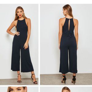 Navy Halter Neck Jumpsuit